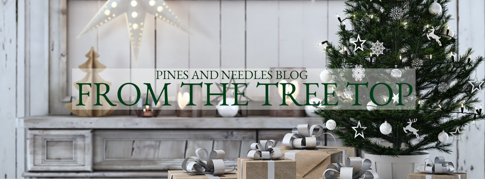 Christmas Tree Stores and other Christmas Items with Pines and Needles