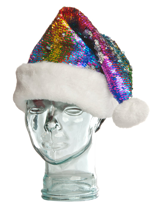 Multicolour Sequin Santa Hat