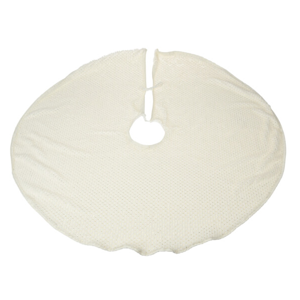 White Textured Tree Skirt