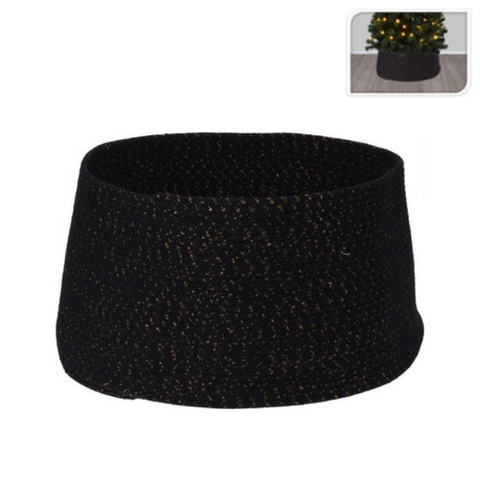 Black Woven Standing Tree Skirt