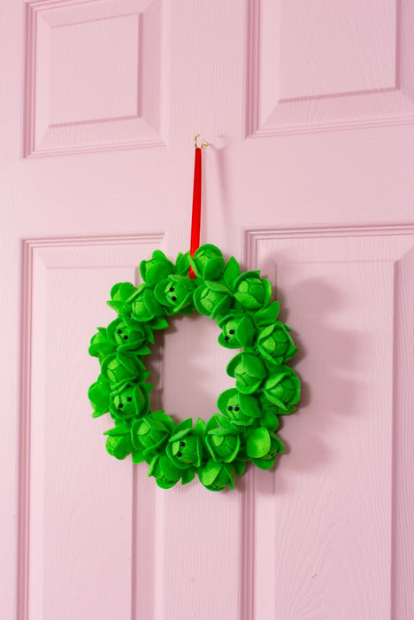 Brussels Sprouts Felt Wreath