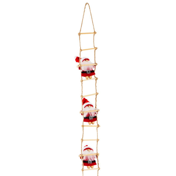 Santa Climbing Ladder Decoration Pines And Needles 3411