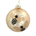 Gisela Graham Matt Gold Bee Glass Bauble