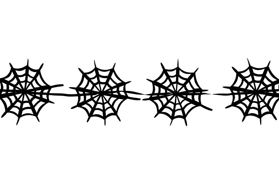 Gisela Graham Felt Spider Web Garland