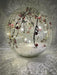 Crackle Effect Ball with Berries, Twigs and Snow, 20cm from Pines and Needles