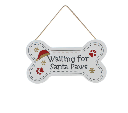 Waiting for Santa Paws Sign